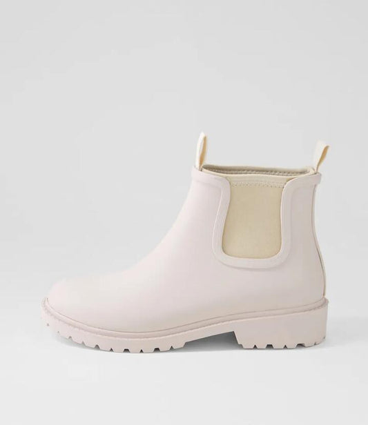 Image of Footwear. Productname: Splishy Almond Chelsea Gumboots in ALMOND-ALMOND colour by brand - MIDAS