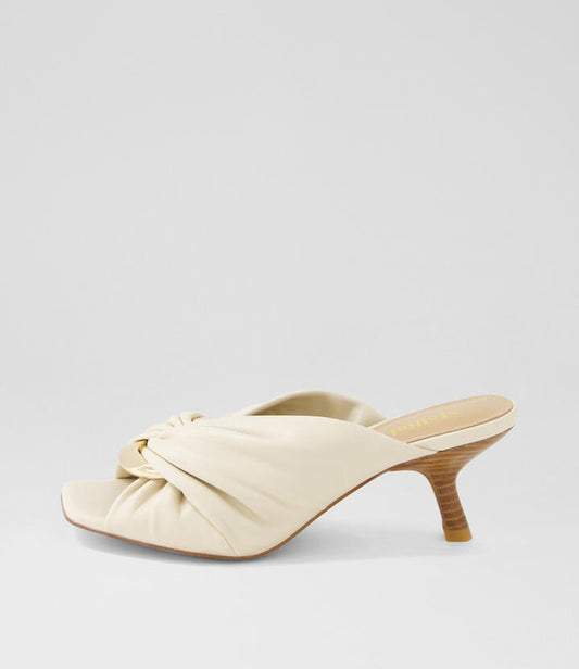 Image of Sandals. Productname: Halcyon Vanilla Leather Sandals in VANILLA colour by brand - MOLLINI
