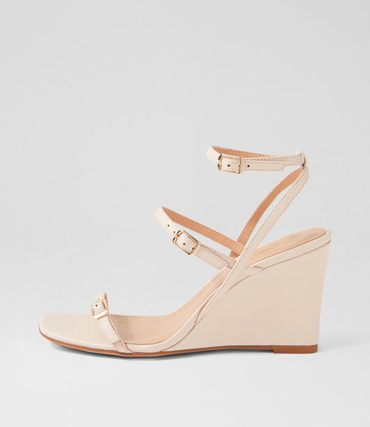 Image of Sandals. Productname: Alynda Vanilla Leather Sandals in VANILLA colour by brand - MOLLINI