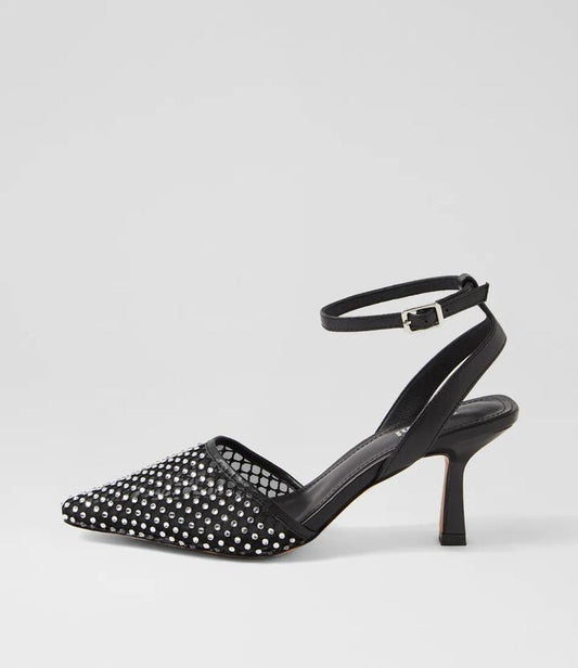 Image of Heels. Productname: Masia Black Multi Heels in BLACK colour by brand - MOLLINI