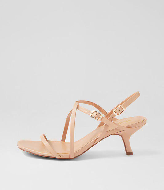 Image of Sandals. Productname: Hunee Nude Leather Sandals in NUDE colour by brand - MOLLINI