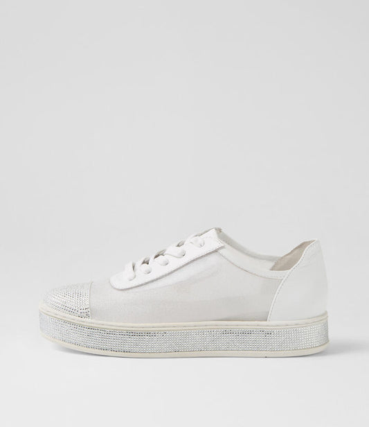 Image of Sneakers. Productname: Presna White Mix Sneakers in WHITE colour by brand - MIDAS