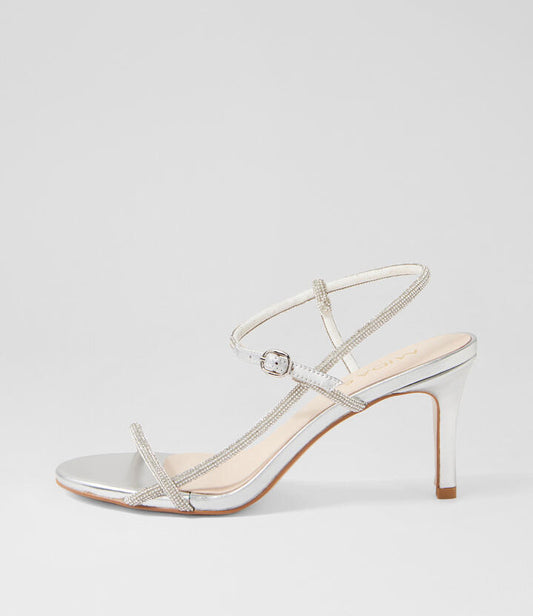 Image of Sandals. Productname: Nerah Silver Multi Sandals in SILVER-SILVER colour by brand - MIDAS