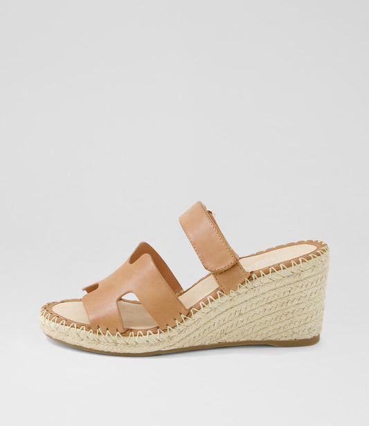 Image of Sandals. Productname: Gorya Tan Leather Sandals in TAN colour by brand - MIDAS
