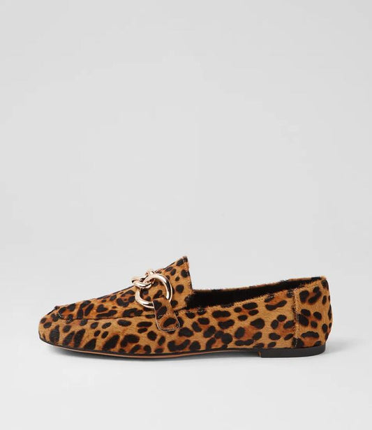 Image of Flats. Productname: Nellah Leopard Pony Loafers in LEOPARD colour by brand - MIDAS