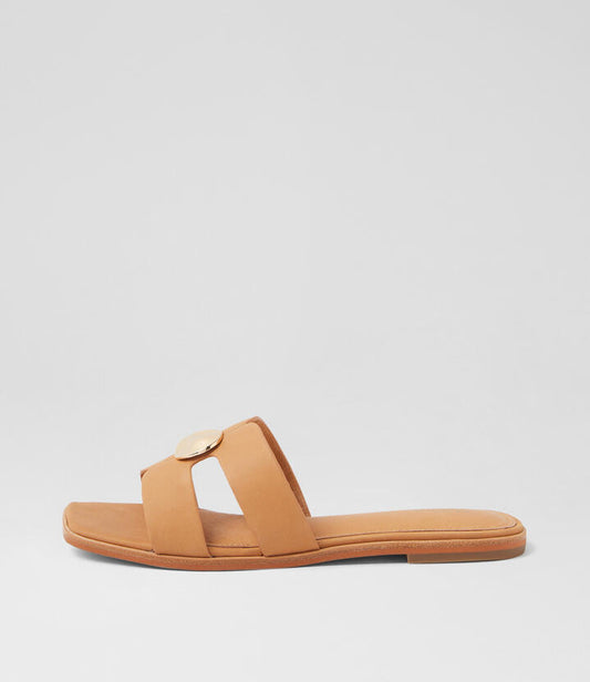 Image of Sandals. Productname: Sanilla Tan Leather Sandals in TAN colour by brand - MOLLINI