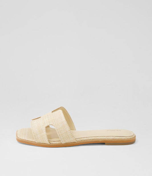 Image of Sandals. Productname: Sezana Natural Woven Sandals in NATURAL colour by brand - MOLLINI