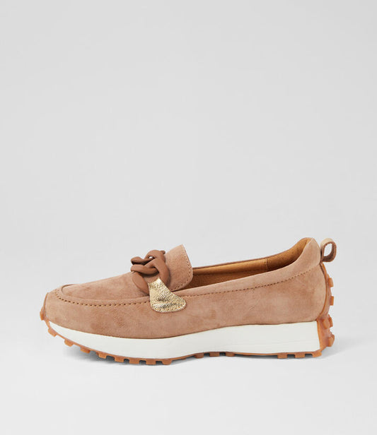 Image of Sneakers. Productname: Orion Taupe Suede Sneakers in TAUPE colour by brand - MIDAS