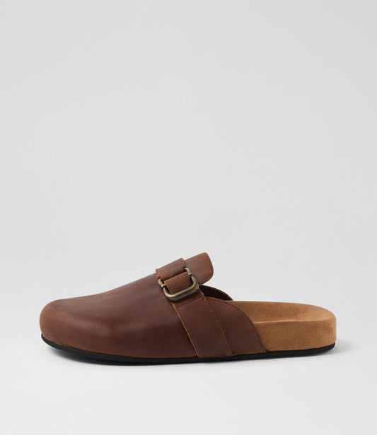 Image of Sandals. Productname: Sweedin Choc Nubuck Mules in CHOC colour by brand - MIDAS