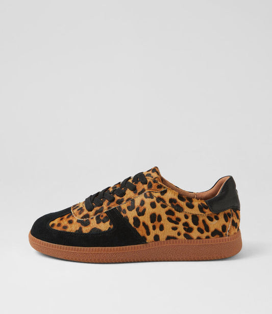 Image of Sneakers. Productname: Dari Leopard Black Mix Sneakers in LEOPARD-BLACK colour by brand - MOLLINI