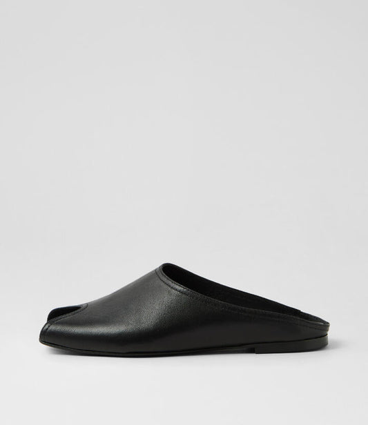 Image of Sandals. Productname: Boni Black Leather Sandals in BLACK colour by brand - MOLLINI