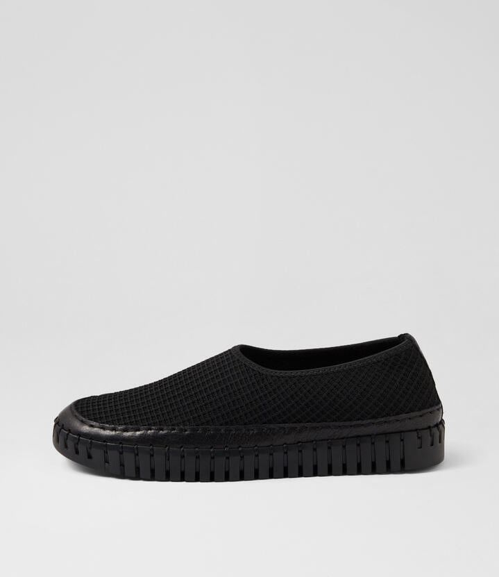 Image of Sneakers. Productname: Hitsy Black Fabric Sneakers in BLACK colour by brand - MIDAS