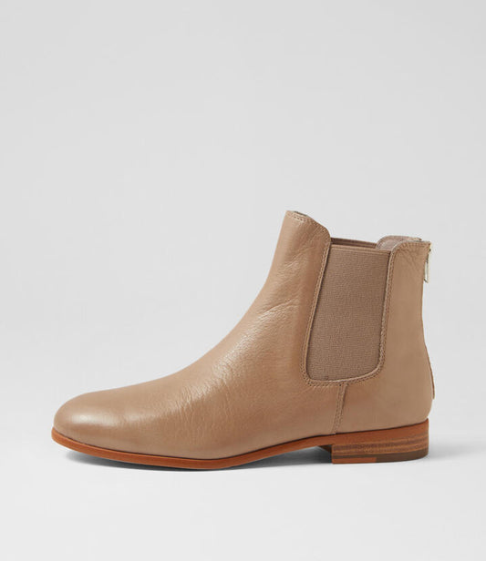 Image of Boots. Productname: Qollege Smoke Leather Chelsea Boots in SMOKE colour by brand - MIDAS