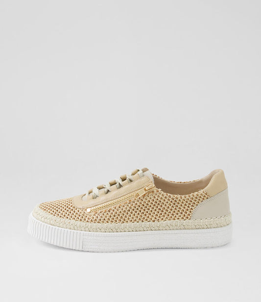 Image of Sneakers. Productname: Teacka Natural Camel Multi Sneakers in NATURAL&CAMEL colour by brand - MIDAS