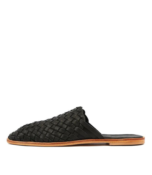 Image of Flats. Productname: Luella Black Leather Flats in BLACK colour by brand - MOLLINI