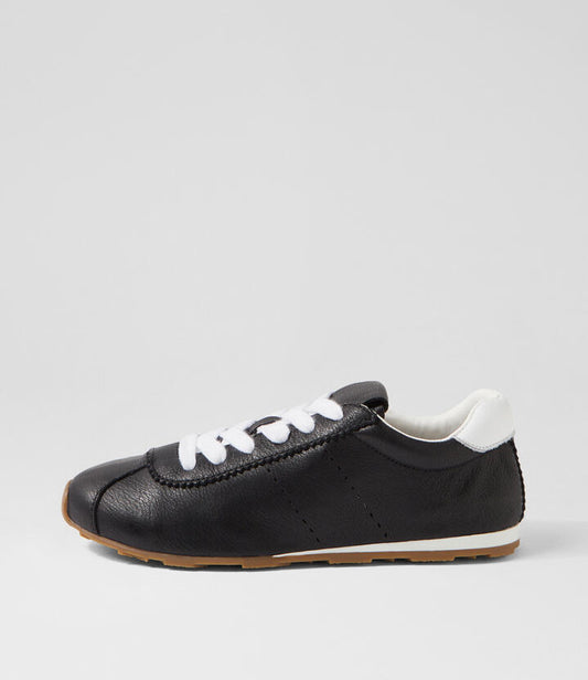 Image of Sneakers. Productname: Mousi Black Leather Sneakers in BLACK colour by brand - MOLLINI