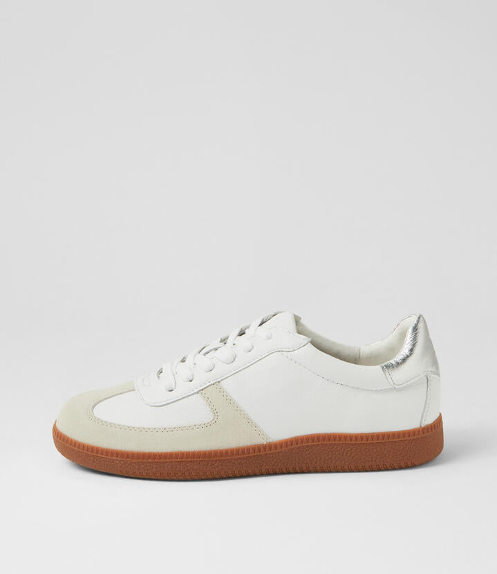 Image of Sneakers. Productname: Dari White Silver Gum Multi Sneakers in WHITE-SILVER-GUM SOLE colour by brand - MOLLINI