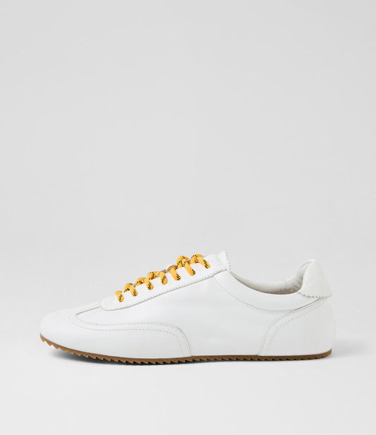 Image of Sneakers. Productname: Liloa White Leather Sneakers in WHITE colour by brand - MOLLINI