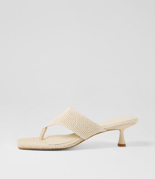 Image of Sandals. Productname: Torin Cream Woven Sandals in CREAM colour by brand - MOLLINI