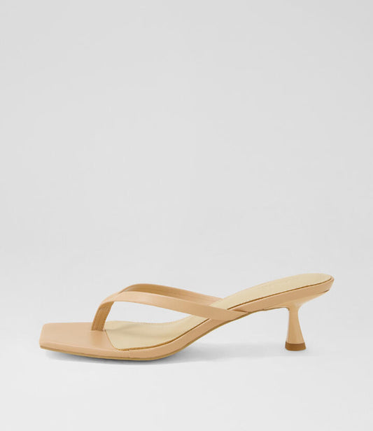 Image of Sandals. Productname: Tidbit Nude Leather Sandals in NUDE colour by brand - MOLLINI