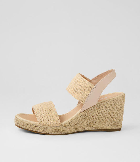 Image of Sandals. Productname: Pinkgin Natural Rope Fabric Sandals in NATURAL-NATURAL ROPE colour by brand - MIDAS