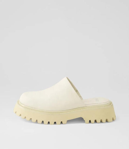 Image of Footwear. Productname: Seliya Cream Leather Flat Shoes in CREAM colour by brand - MOLLINI