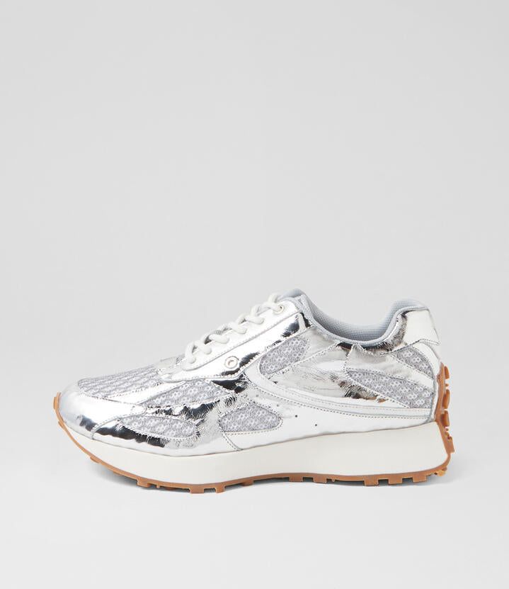 Image of Sneakers. Productname: Maciee Silver White Multi Sneakers in SILVER-WHITE colour by brand - MOLLINI