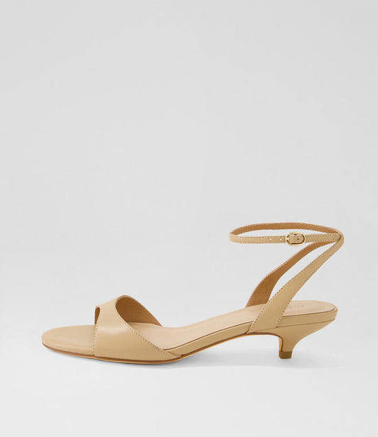 Image of Sandals. Productname: Neeta Camel Leather Sandals in CAMEL colour by brand - MOLLINI