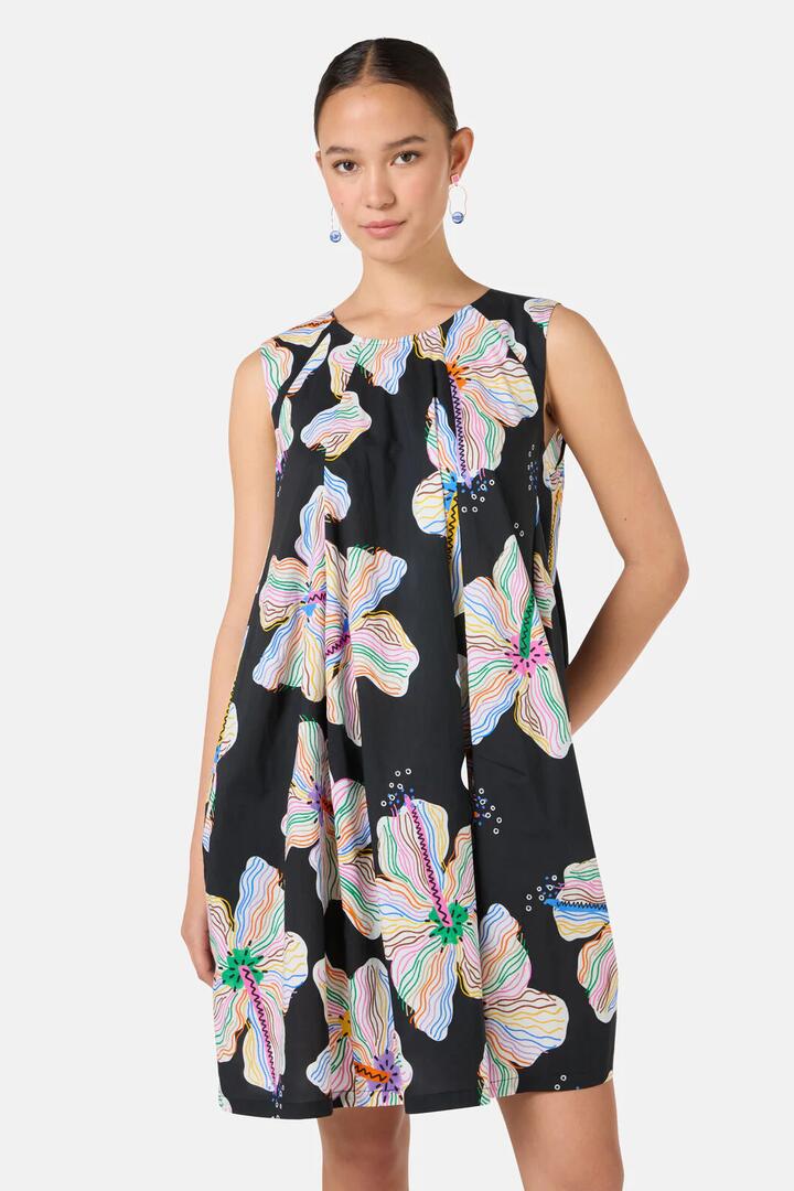 Image of Dresses. Product name - Hibiscus Bubble Dress in Print colour by brand - Gorman
