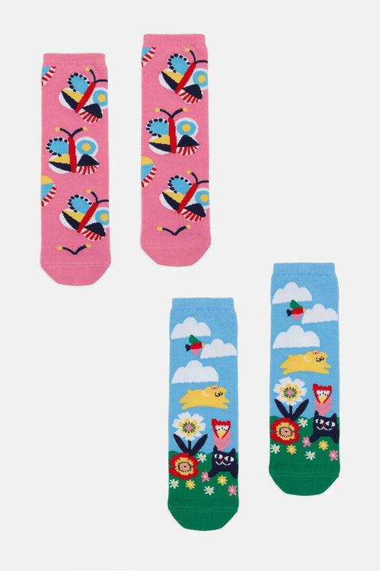 Image of Socks. Productname: Hidden Hills Kids Sock Pack- in Multi colour by brand - Gorman