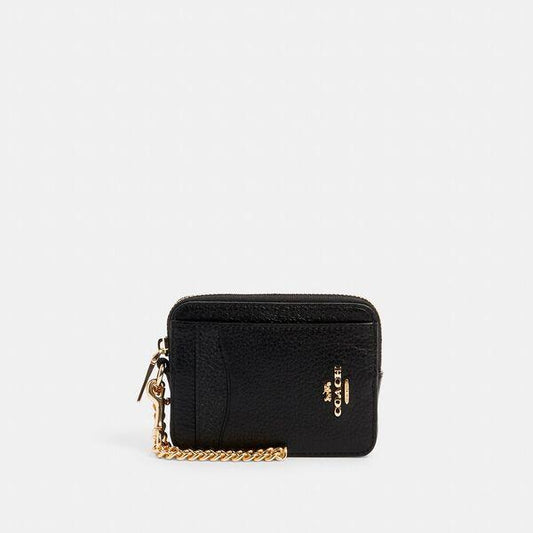 Image of Accessories. Productname: Zip Card Case in IM/BLACK colour by brand - Coach Outlet Australia