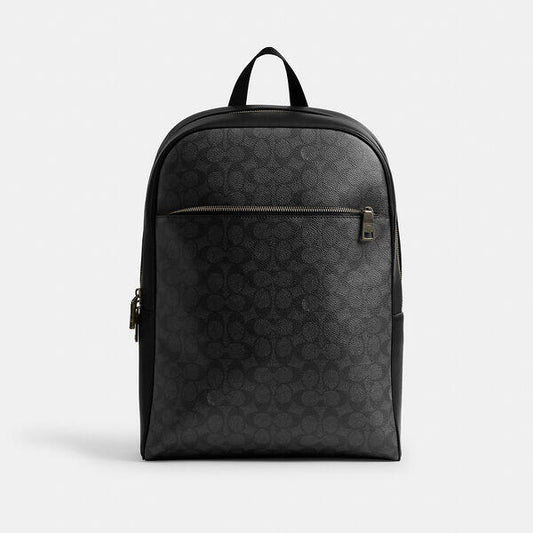Image of Bags. Productname: Owen Backpack In Signature Canvas in QB/CHARCOAL/BLACK colour by brand - Coach Outlet Australia
