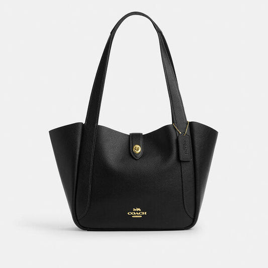 Image of Bags. Productname: Hadley Turnlock Tote Bag in IM/BLACK colour by brand - Coach Outlet Australia