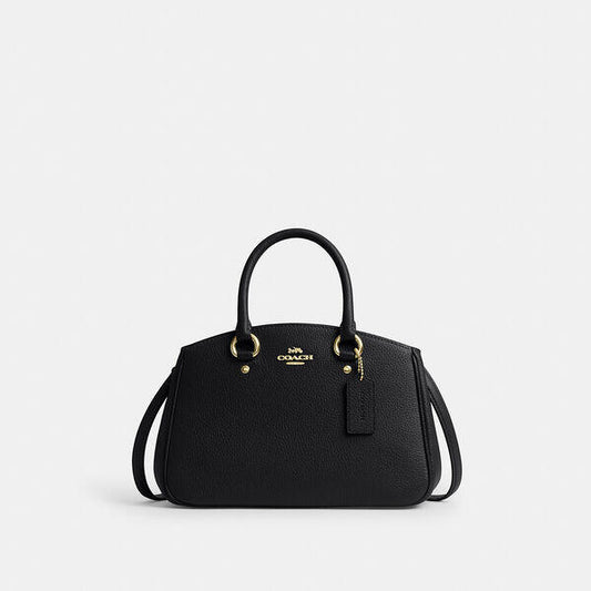 Image of Bags. Productname: Savannah Small Carryall Bag in IM/BLACK colour by brand - Coach Outlet Australia