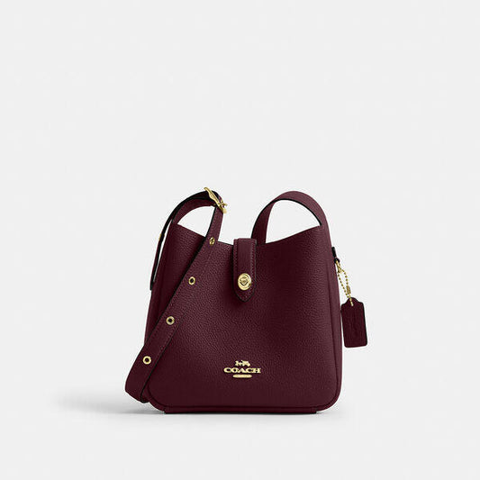 Image of Bags. Productname: Hadley Mini Crossbody Bag in IM/DARK WINE colour by brand - Coach Outlet Australia