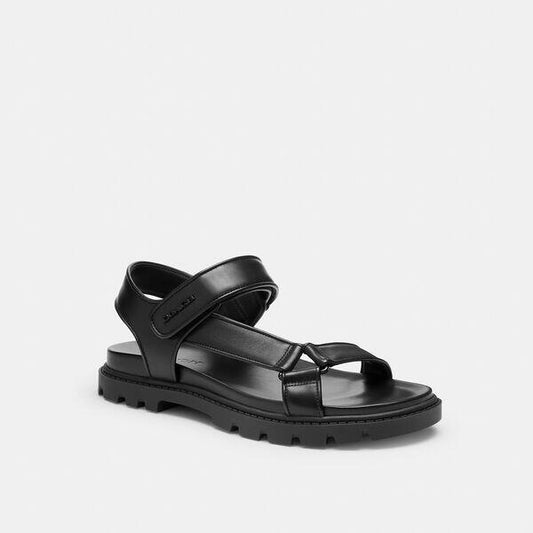 Image of Sandals. Productname: Sport Sandal in BLACK colour by brand - Coach Outlet Australia