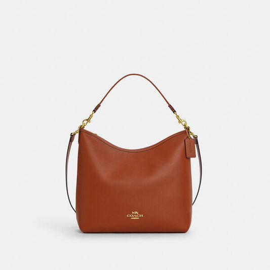 Image of Bags. Productname: Laurel Large Shoulder Bag in IM/TAN colour by brand - Coach Outlet Australia