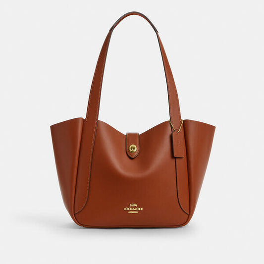 Image of Bags. Productname: Hadley Turnlock Tote in IM/TAN colour by brand - Coach Outlet Australia