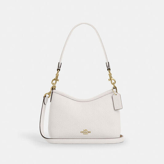 Image of Bags. Productname: Laurel Small Shoulder Bag in IM/CHALK colour by brand - Coach Outlet Australia