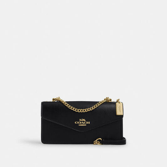 Image of Bags. Productname: Klare Envelope Crossbody Bag in IM/BLACK colour by brand - Coach Outlet Australia