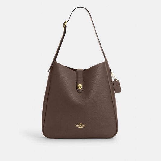 Image of Bags. Productname: Hadley Large Shoulder Bag in IM/DARK STONE colour by brand - Coach Outlet Australia