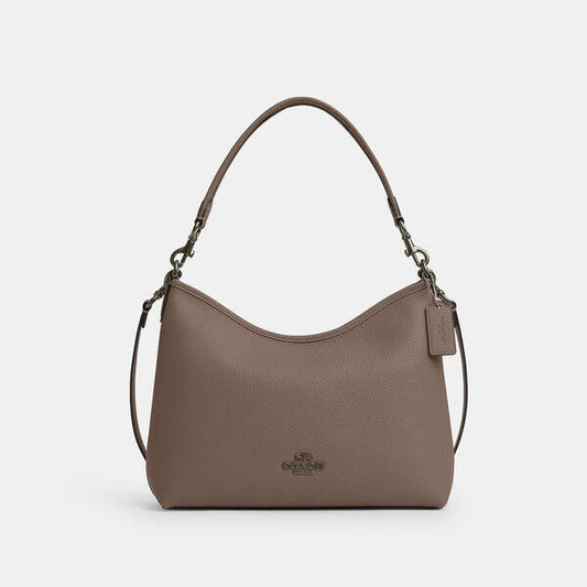 Image of Bags. Productname: Laurel Shoulder Bag in QB/DARK STONE colour by brand - Coach Outlet Australia