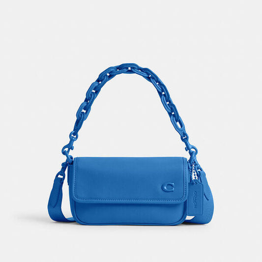 Image of Bags. Productname: Charter Flap Crossbody 18 in BLUEBERRY colour by brand - Coach Outlet Australia