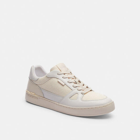 Image of Sneakers. Productname: Clip Court Sneaker in CHALK/ OPTIC WHITE colour by brand - Coach Outlet Australia