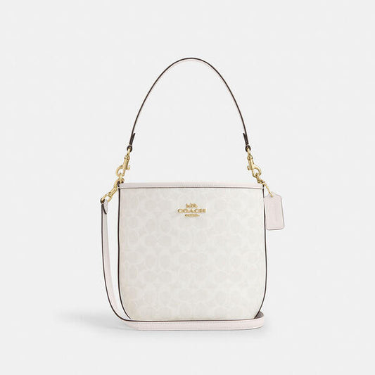 Image of Bags. Productname: City Bucket Bag In Signature Canvas in WHITE/CHALK colour by brand - Coach Outlet Australia