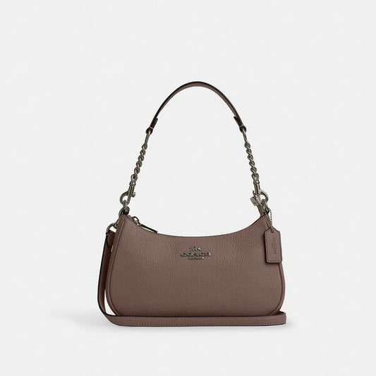 Image of Bags. Productname: Teri Shoulder Bag in QB/DARK STONE colour by brand - Coach Outlet Australia