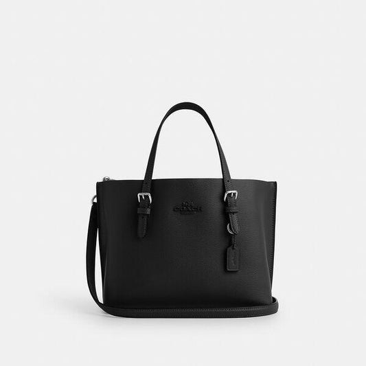 Image of Bags. Productname: Mollie Tote Bag 25 in SV/BLACK colour by brand - Coach Outlet Australia