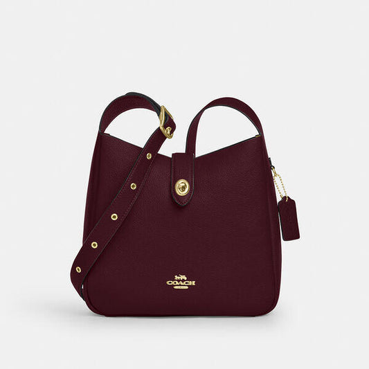 Image of Bags. Productname: Hadley Convertible Crossbody Bag in IM/DARK WINE colour by brand - Coach Outlet Australia