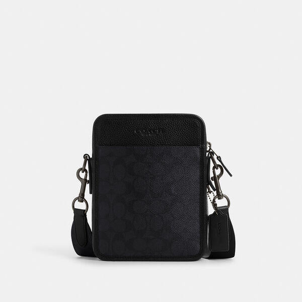 Image of Bags. Productname: Sullivan Crossbody In Signature Canvas in CHARCOAL/BLACK colour by brand - Coach Outlet Australia
