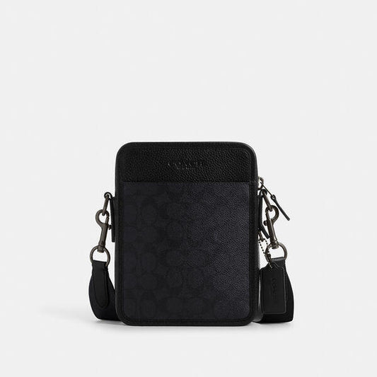 Image of Bags. Productname: Sullivan Crossbody In Signature Canvas in CHARCOAL/BLACK colour by brand - Coach Outlet Australia
